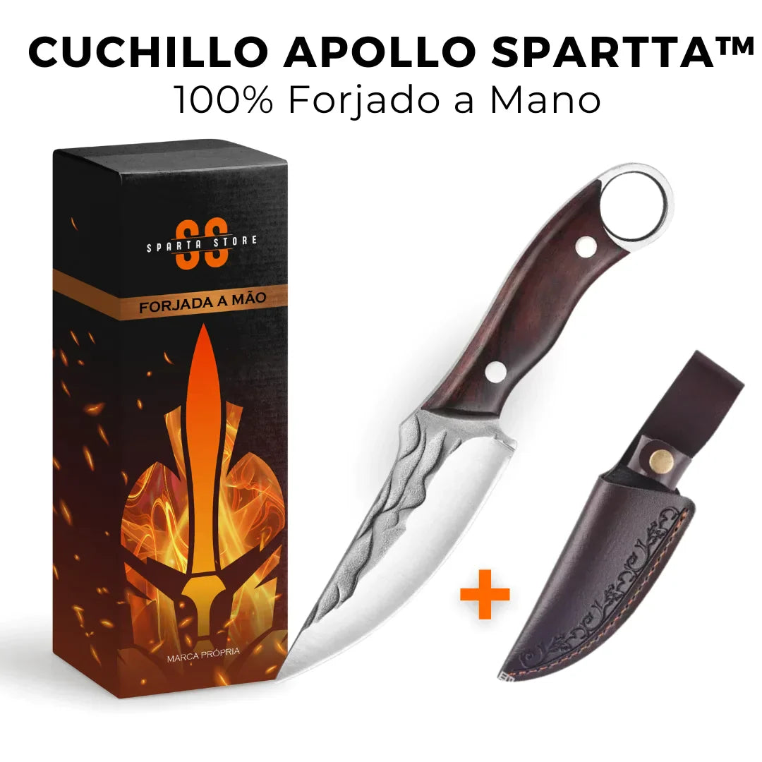 Cuchillo Apollo Spartta™ • 100% Forjado a Mano (+REGALO GRATIS)